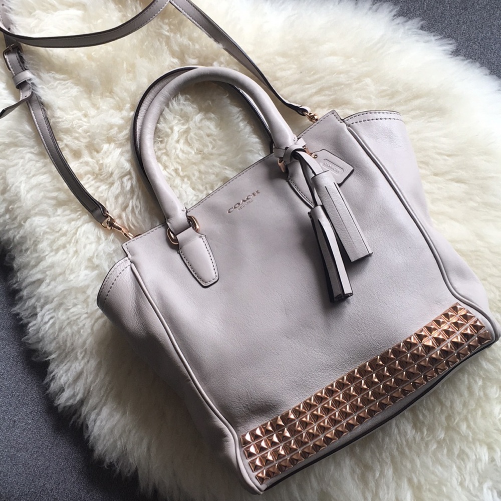 FINAL PRICE DROP!  Coach Mini Studded Tanner